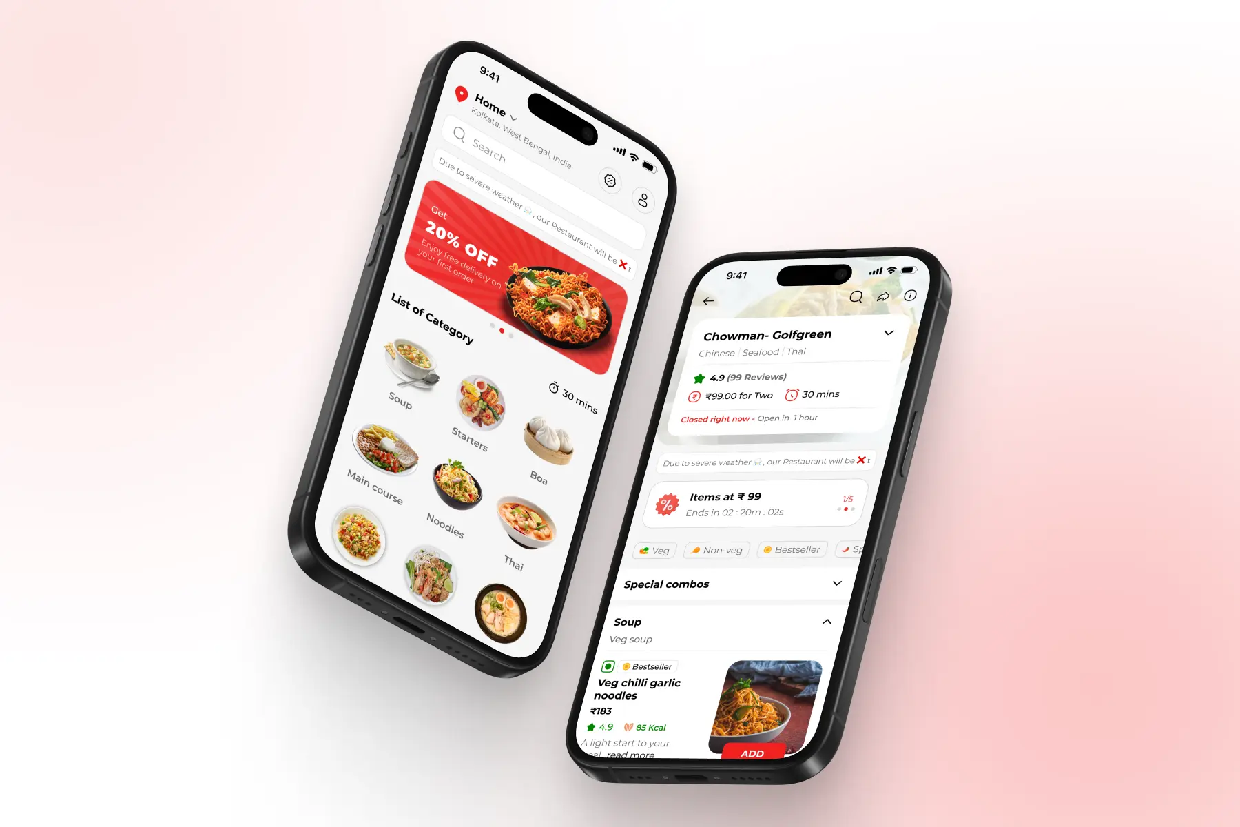 Chowman Mobile App Design