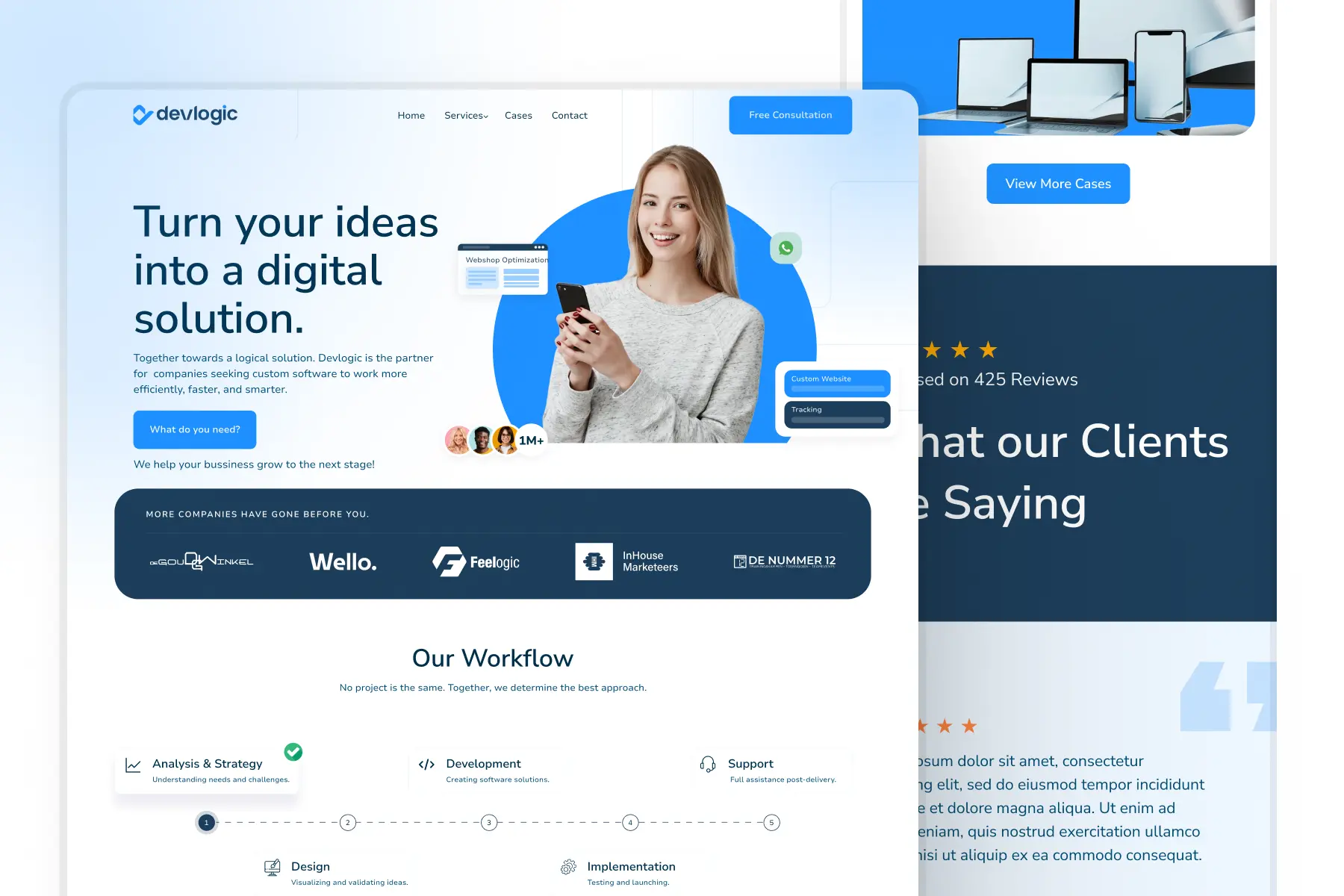 DevLogic Website Design