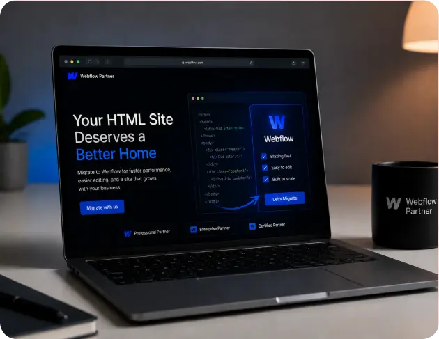 HTML to Webflow migration