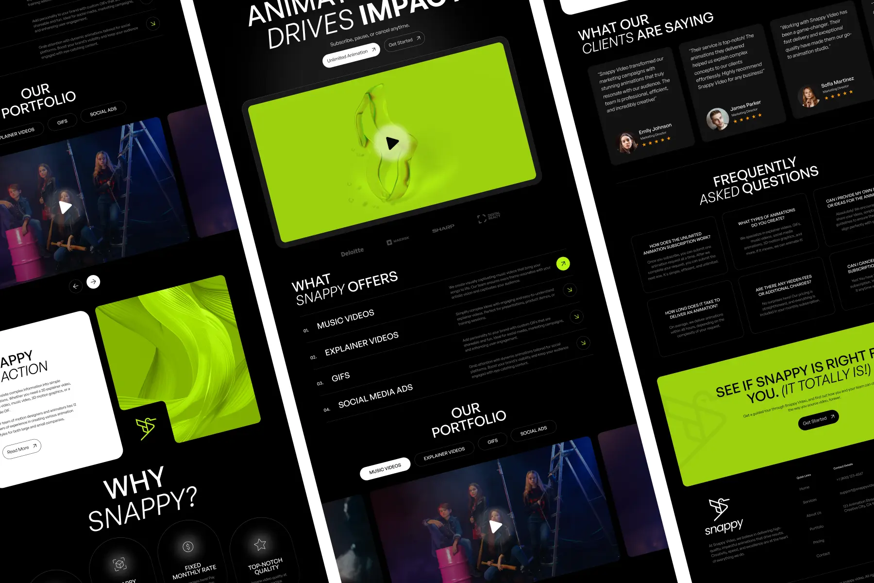 Website for Snappy Video