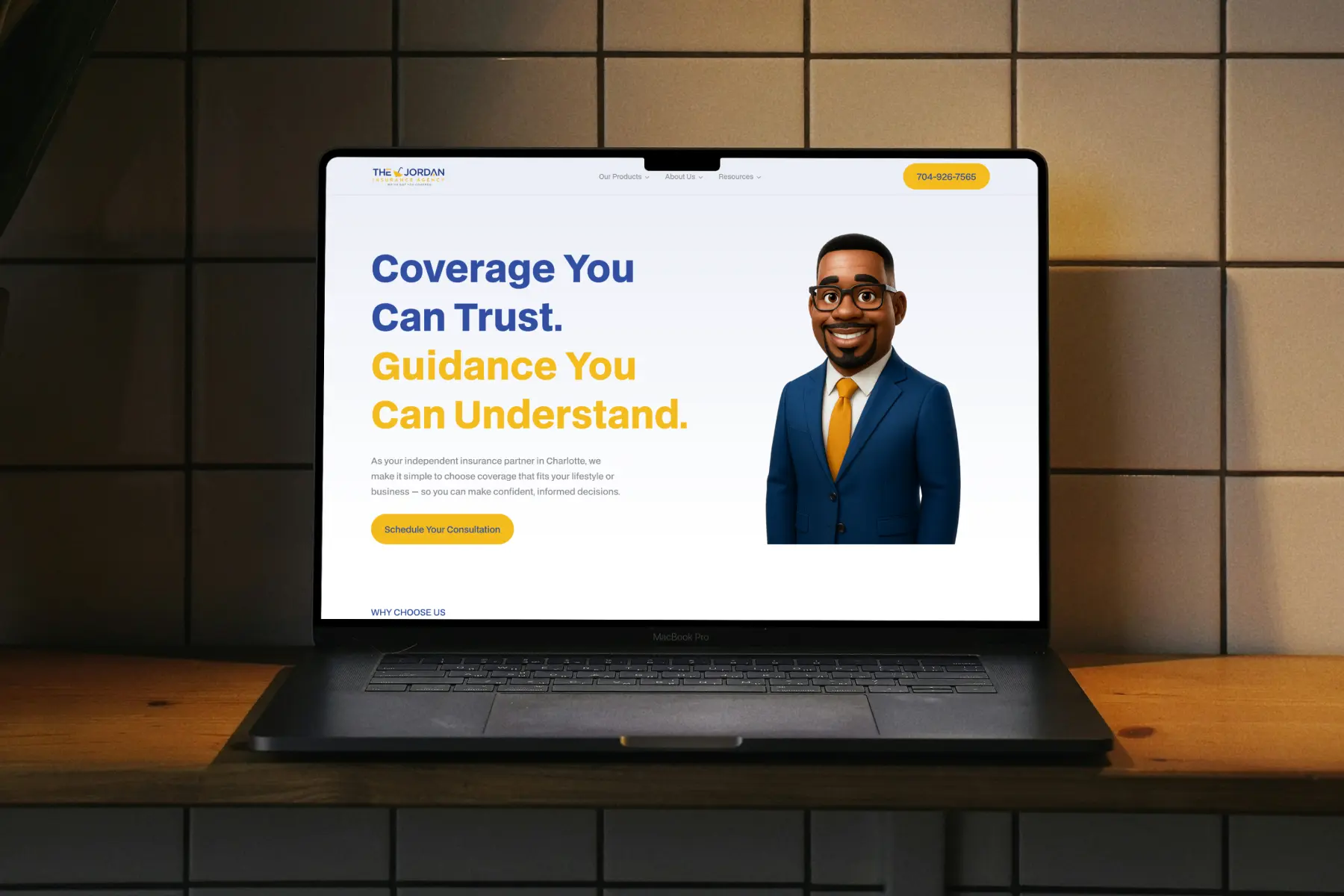 Webflow Jordan project image