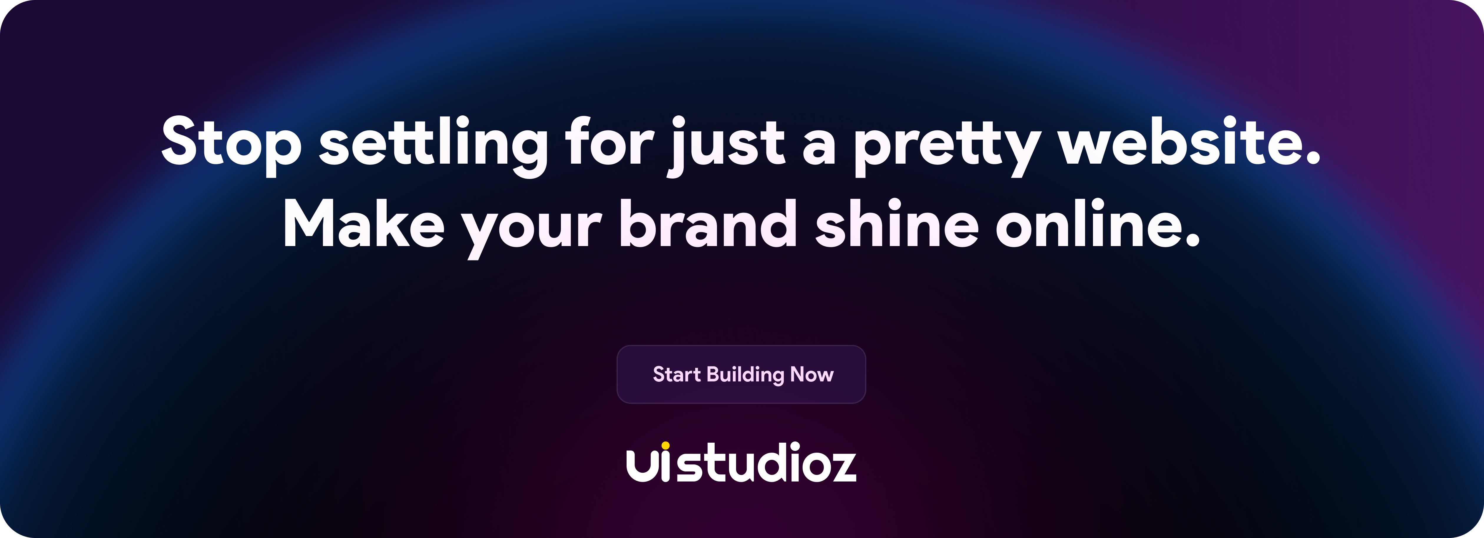 Stop settling for just a pretty website. Make your brand shine online