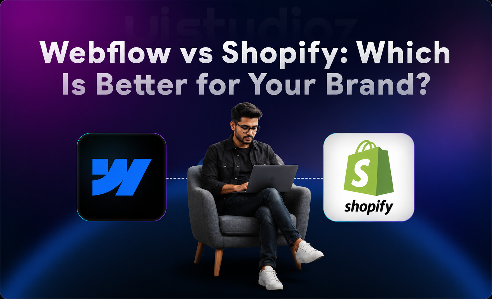 Webflow vs Shopify comparison showing the better platform for your brand