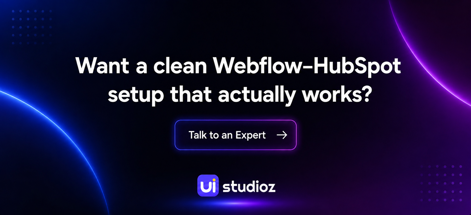 Webflow HubSpot integration services for a connected website