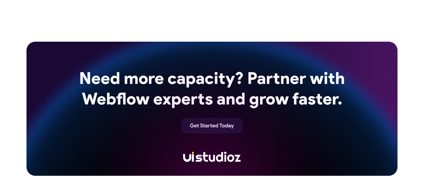 White Label Webflow Partner helping agencies grow Webflow capacity