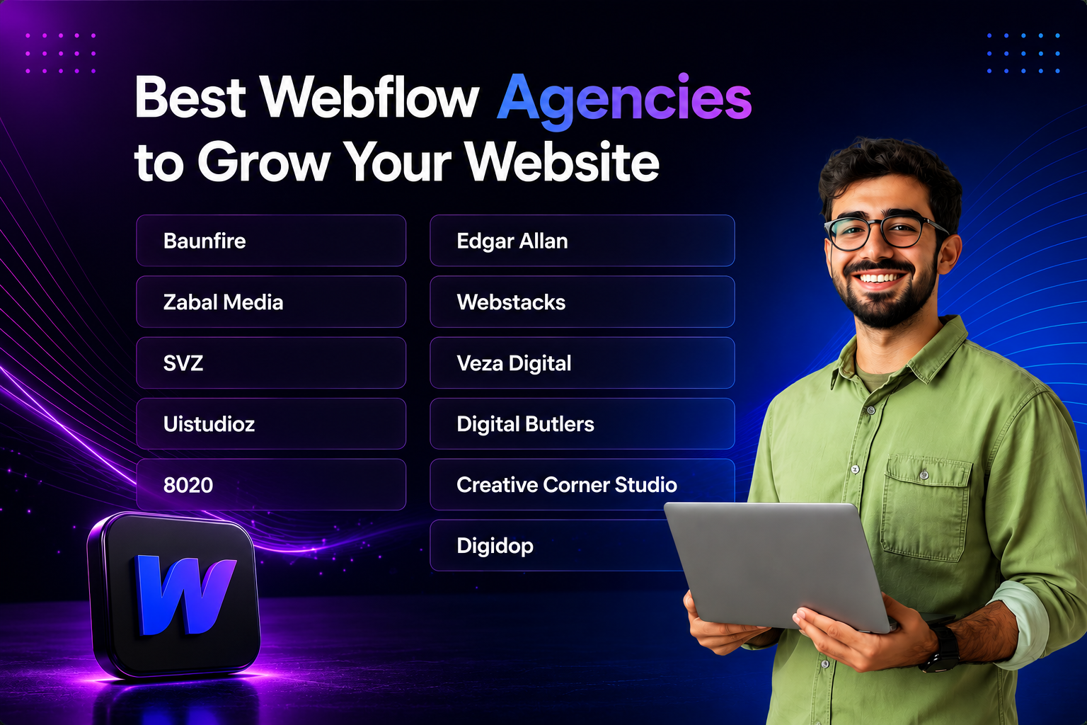 Best Webflow Agencies in the USA for SaaS, startups, and enterprise businesses