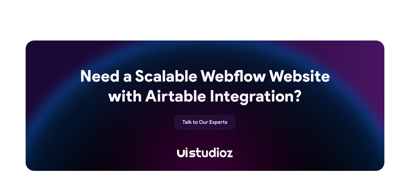 Professional Airtable Webflow Integration services for scalable Webflow websites