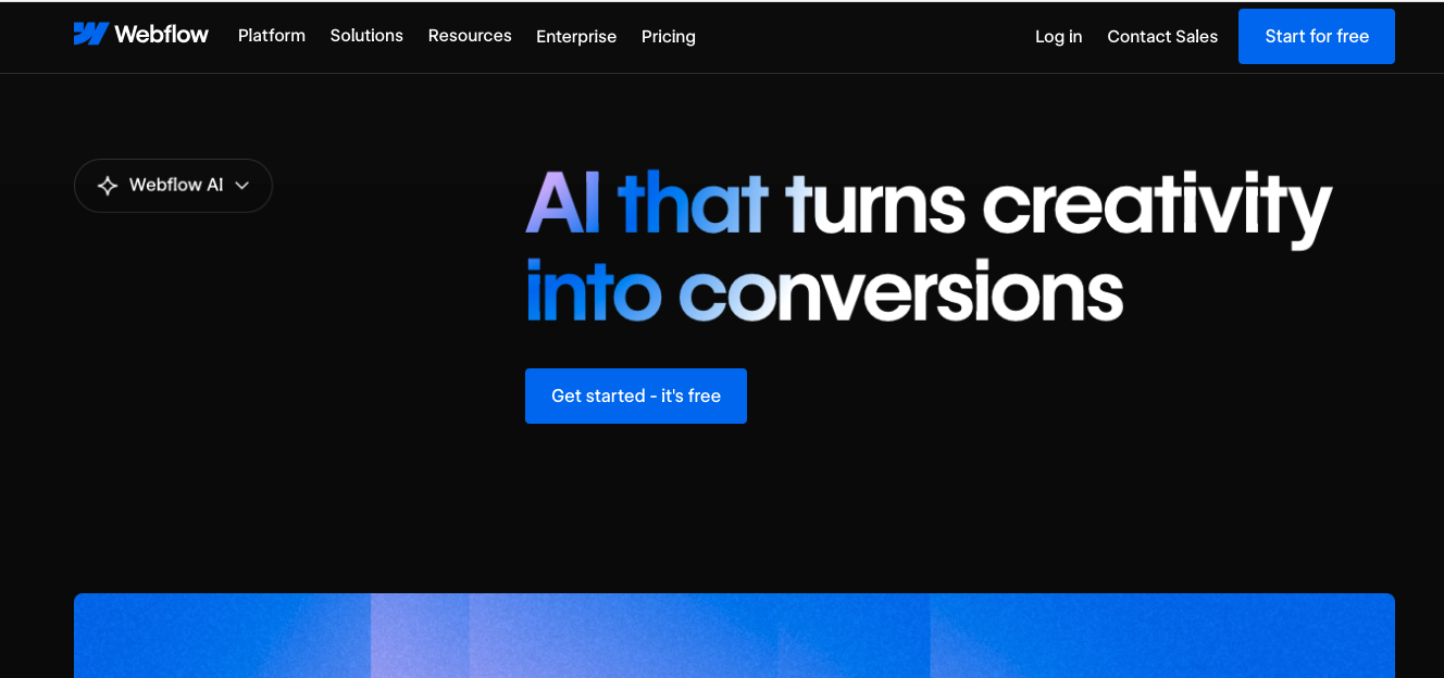 Webflow AI - AI website builder
