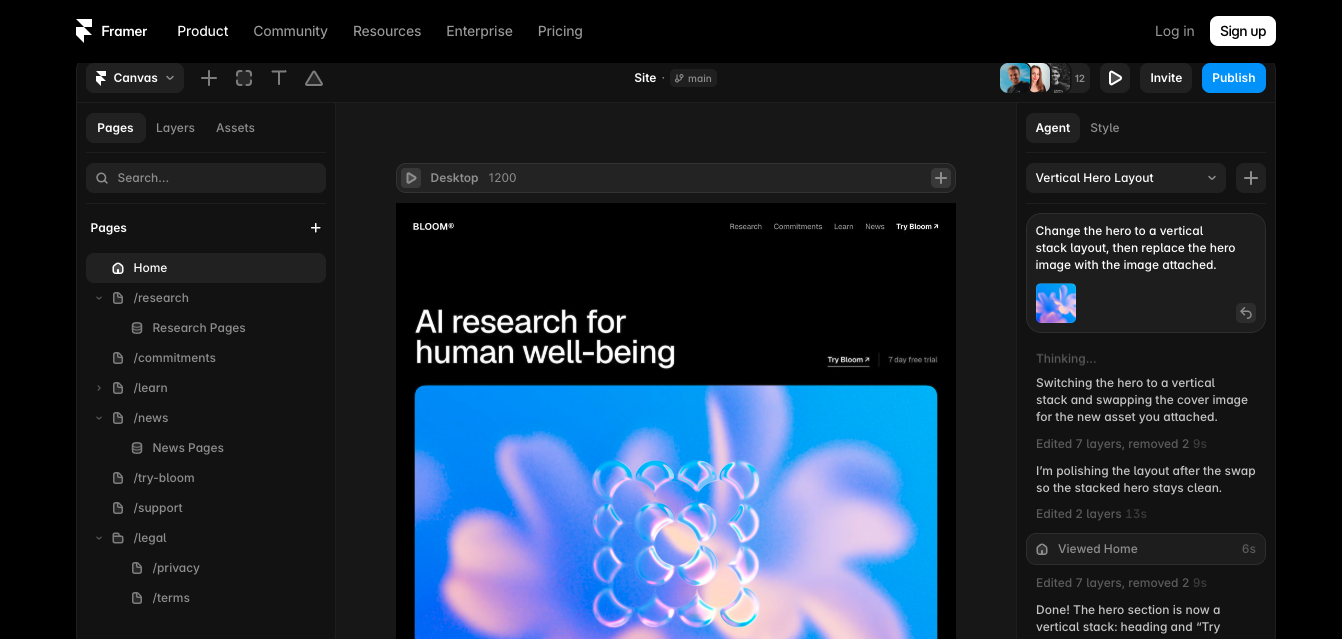 Framer AI - AI website builder