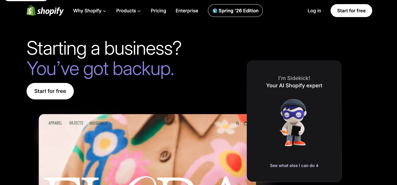 Shopify Magic - AI website builder