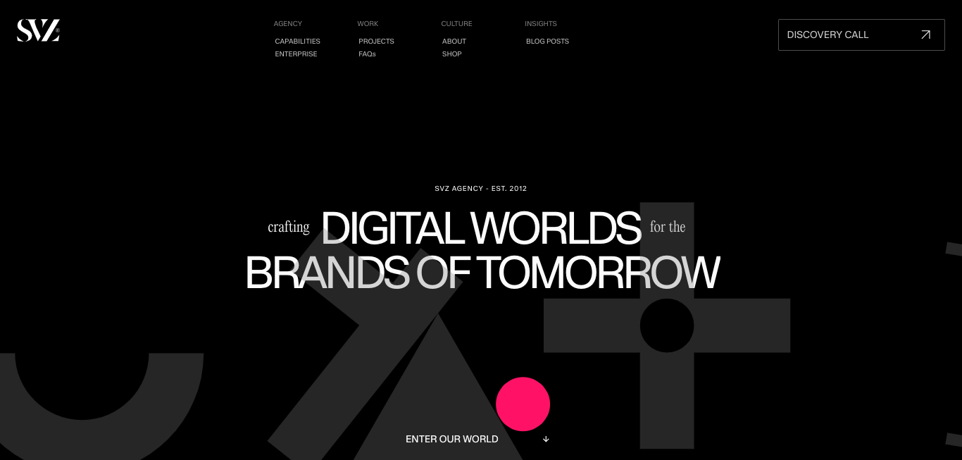 SVZ - Webflow agency homepage