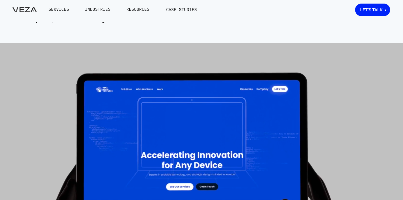 Veza Digital - Webflow agency homepage