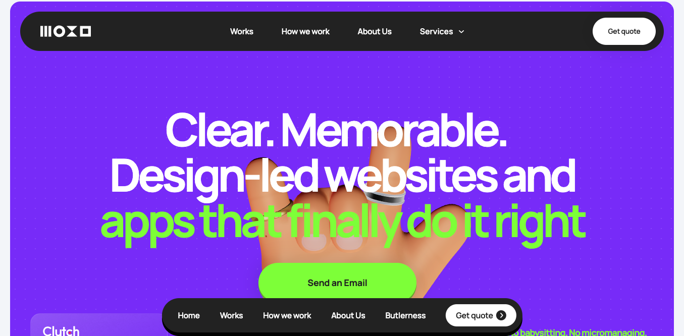 Digital Butlers - Webflow agency homepage