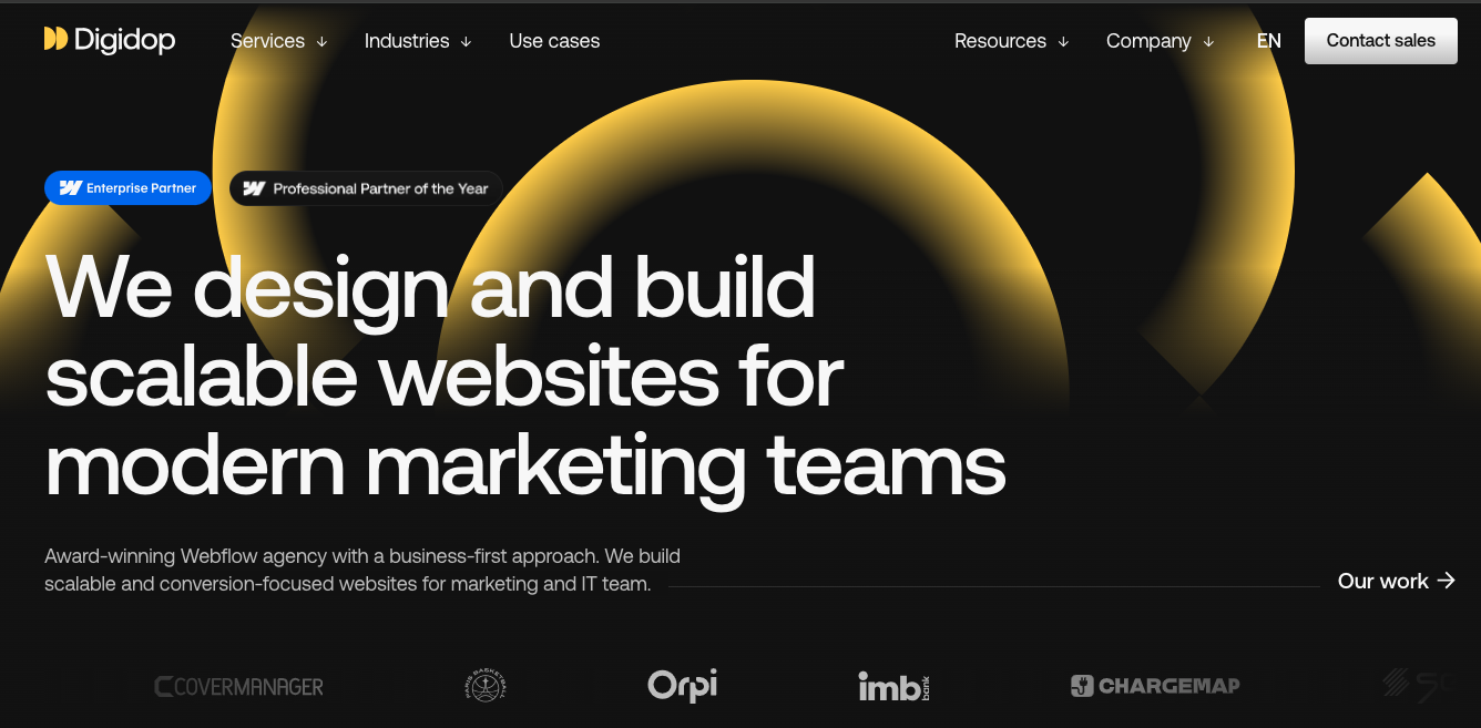Digidop - Webflow agency homepage