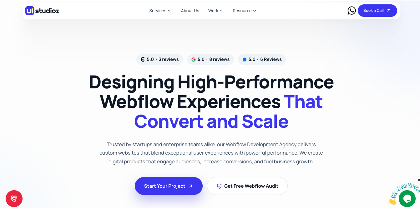 Uistudioz – top Webflow agency in Canada