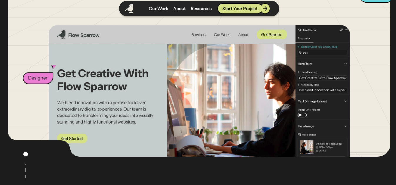 Flow Sparrow - top Webflow agency in Canada