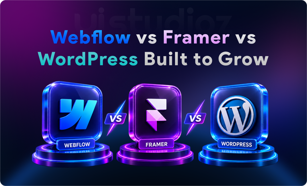 Webflow vs Framer vs WordPress comparison