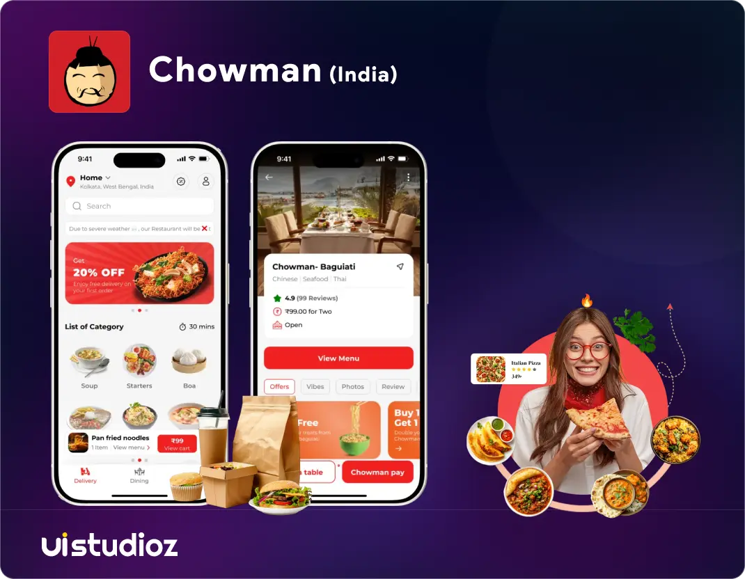 Chowman App UI:UX Design