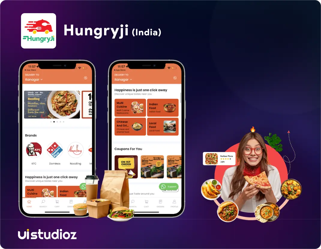Hungryji App UI:UX Design